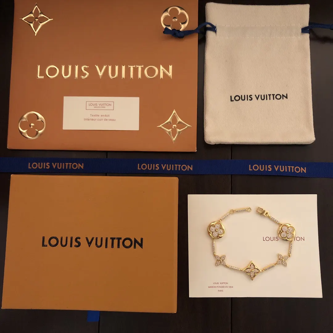 LV 满钻 手链 日常叠戴款