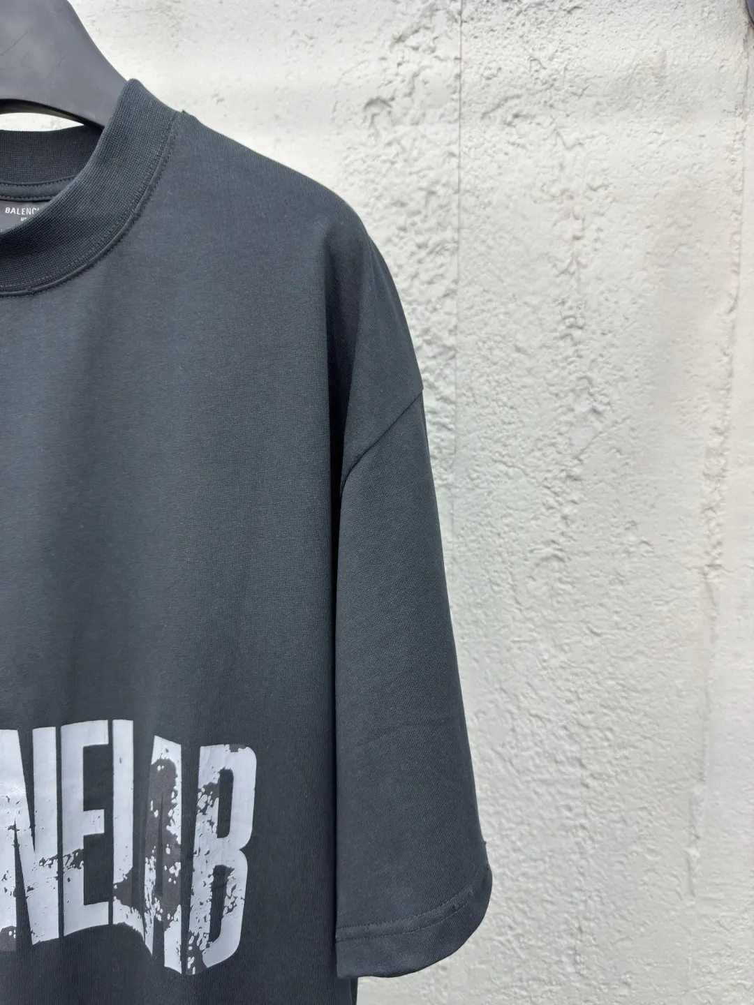 Balenciaga 黑色 純棉 Logo 短袖T恤(數字5) Balenciaga 黑色 純棉 Logo 短袖T恤(數字5)
