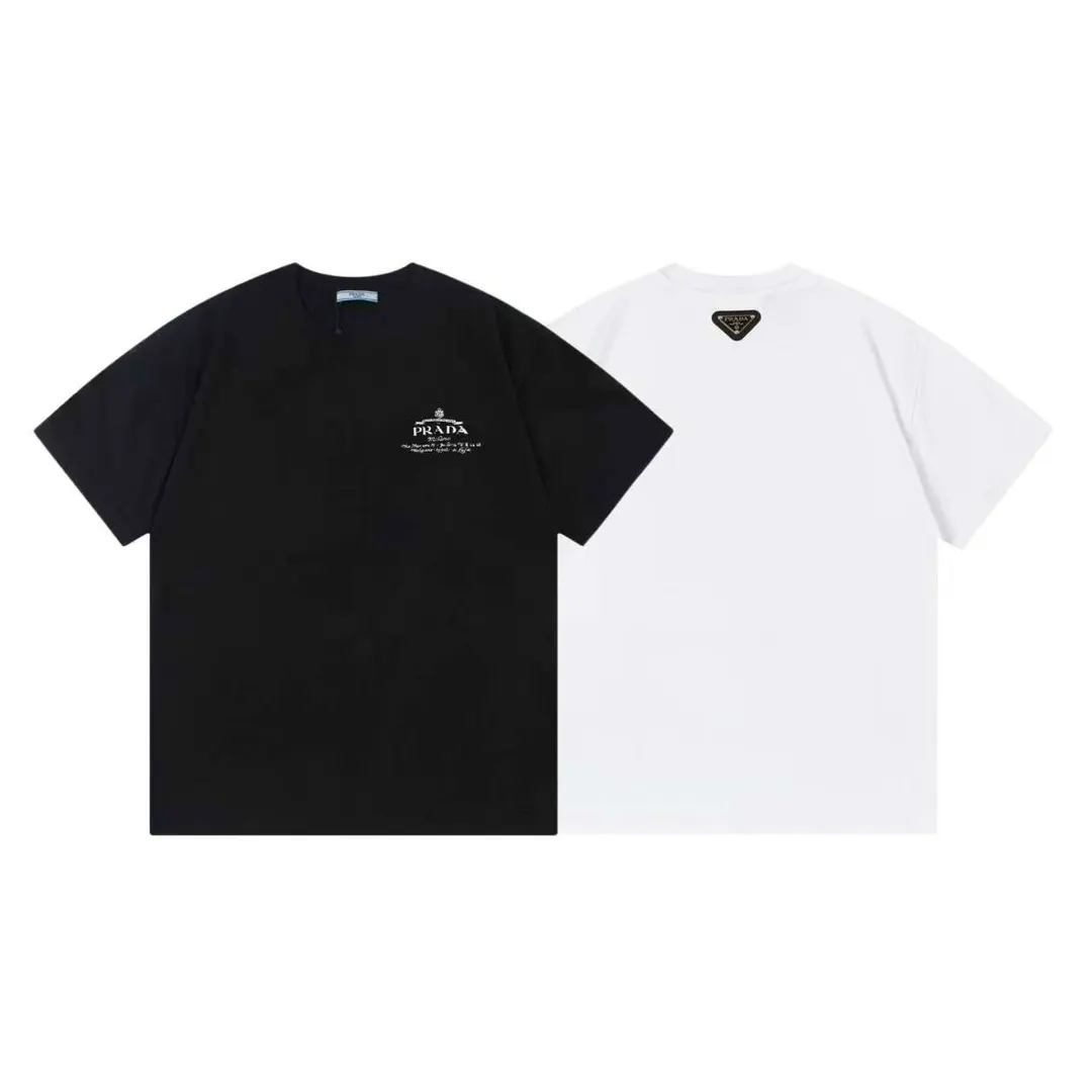 Prada 棉质 三角标 字母 短袖T恤