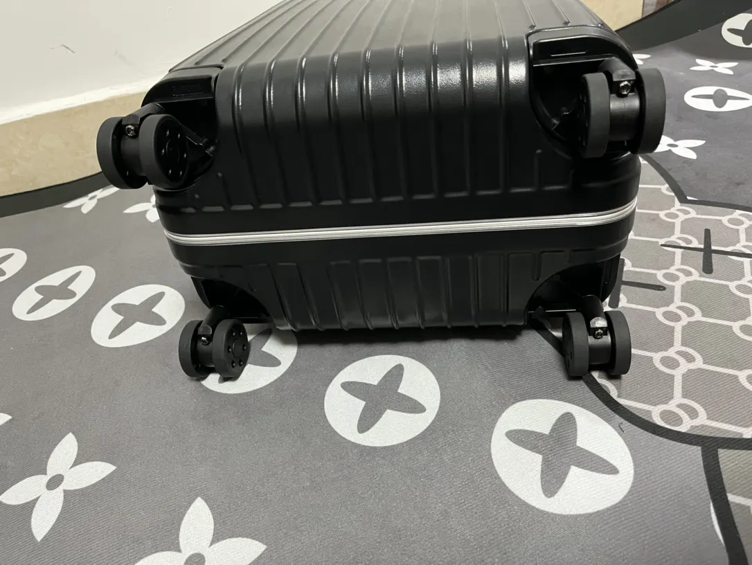 Rimowa Black White Suitcase Travel Lightweight