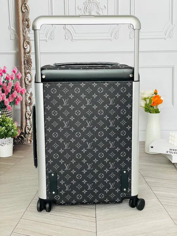 LV 老花 帆布 范冰冰同款 驴牌宽拉杆拉链箱行李箱 HOR 旅行拉杆款 轻便出行款