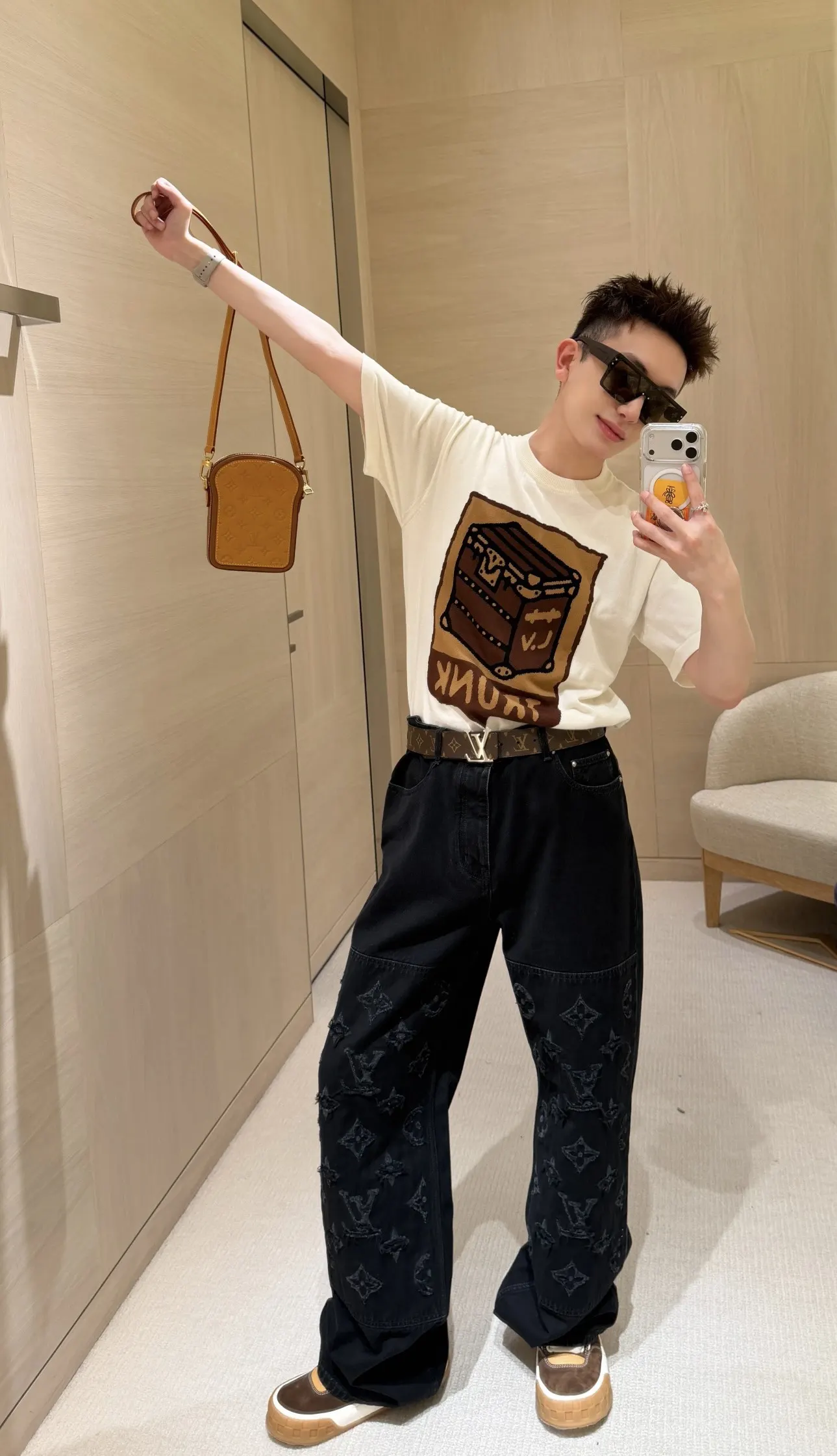 Louis Vuitton 25SS 白色 Mo短袖T恤