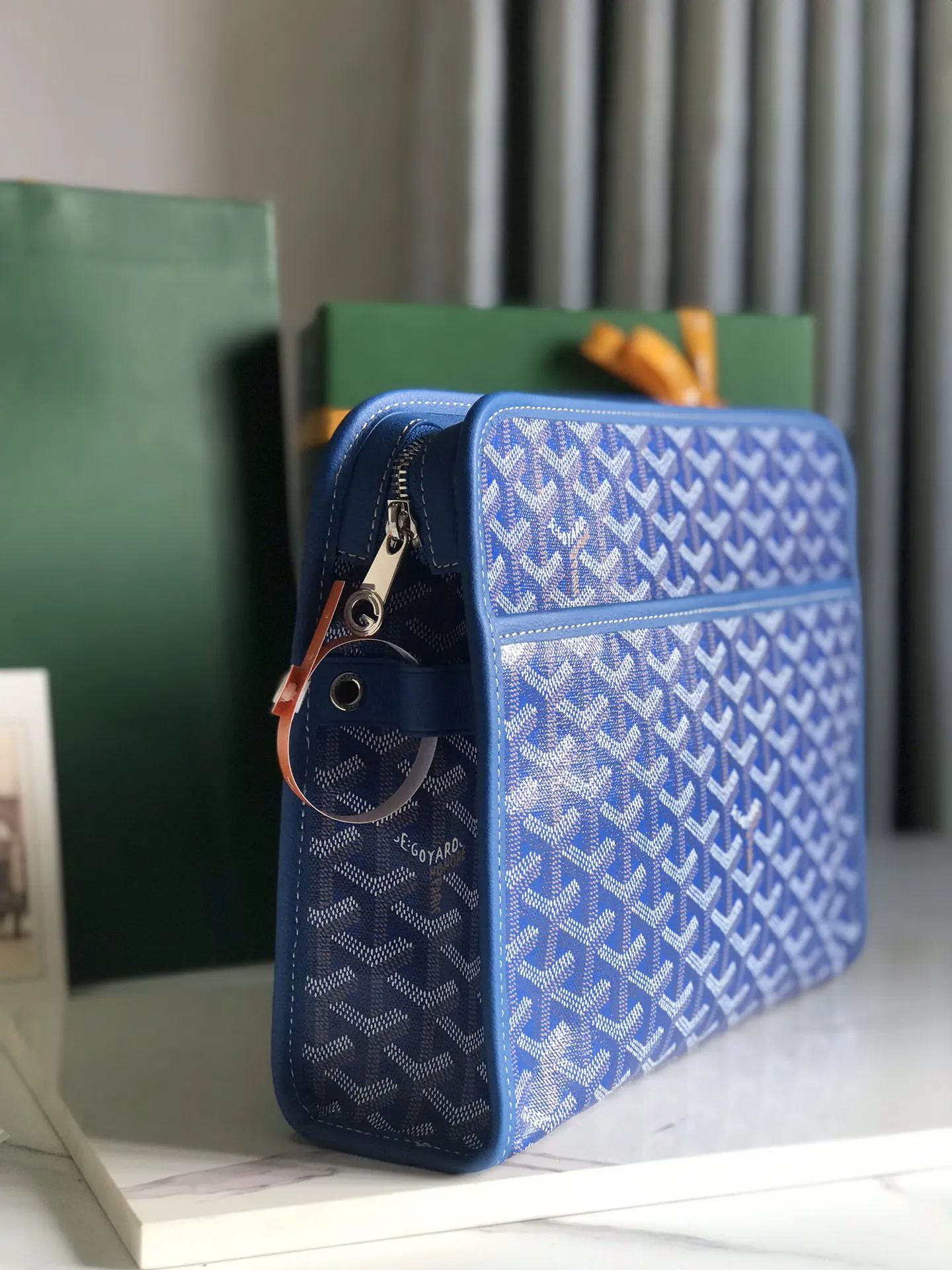 Goyard Yellow Clutch Bag Leather