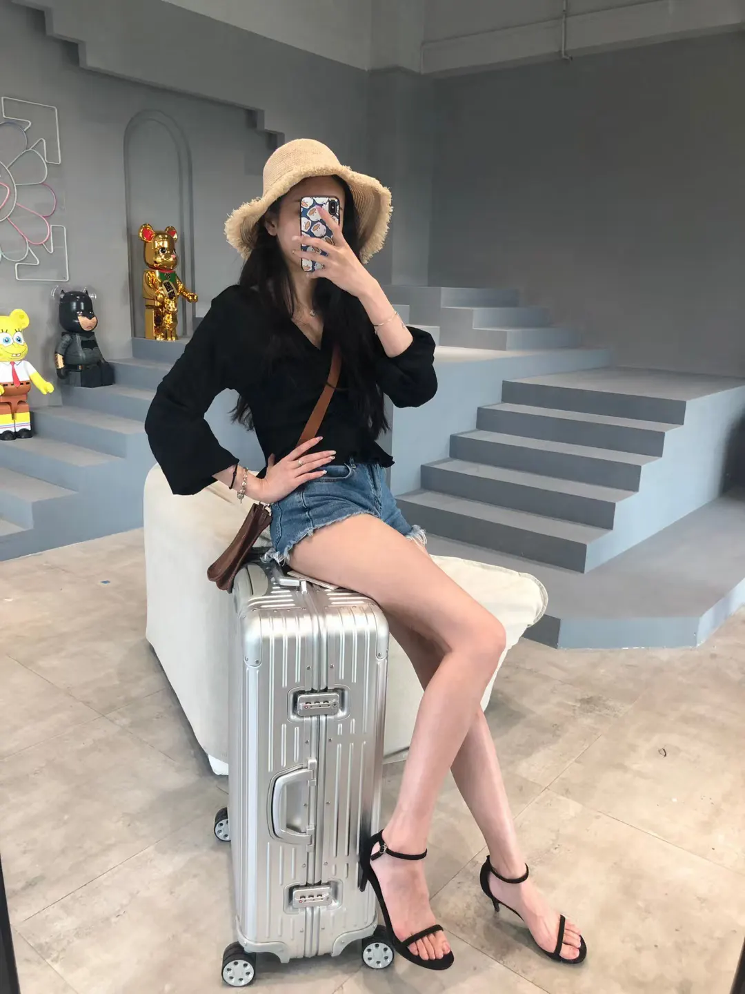 上身效果 行李箱 旅行拉杆款 輕便出行款