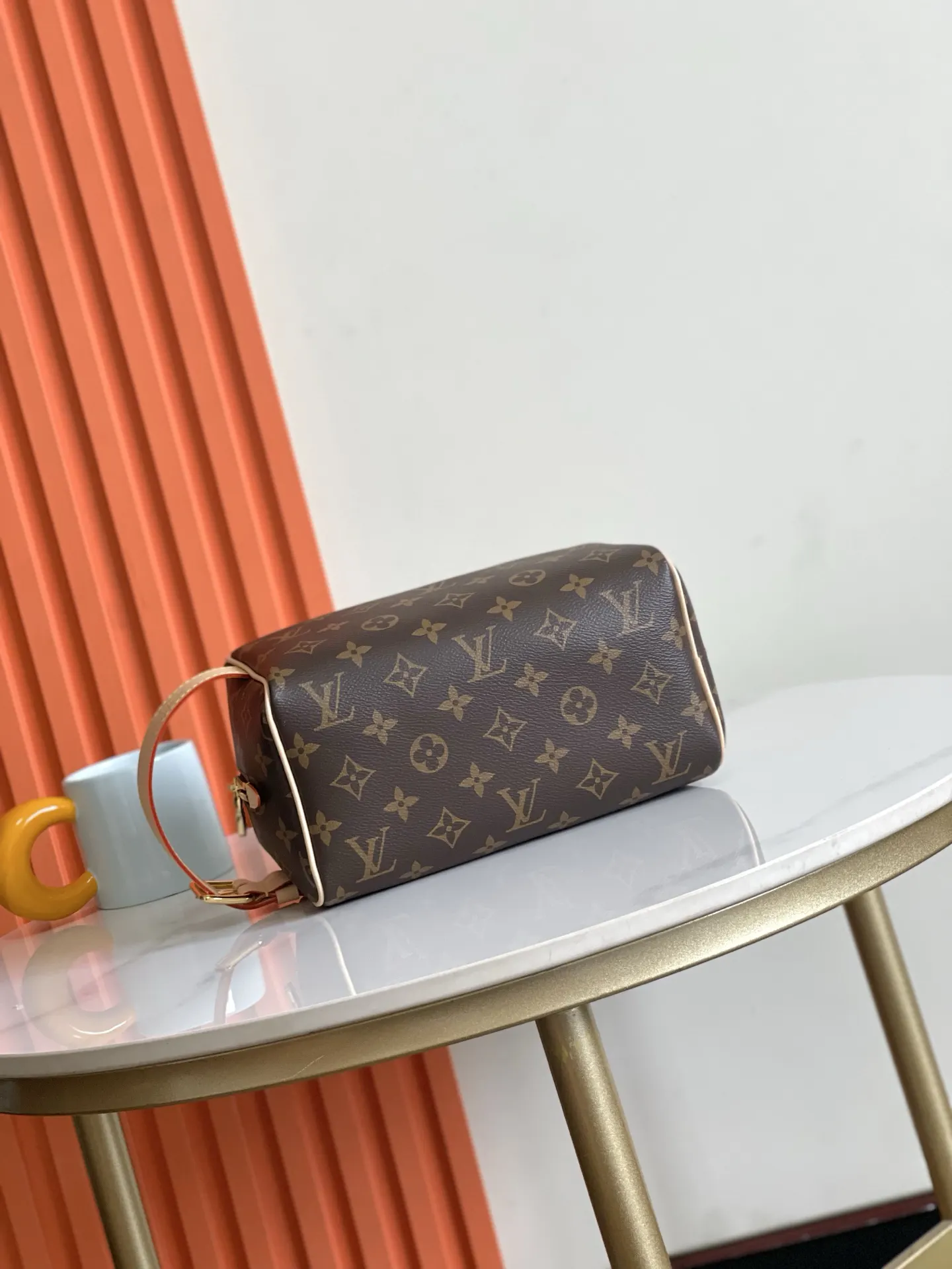 Monogram Organizer Pouch Travel Canvas