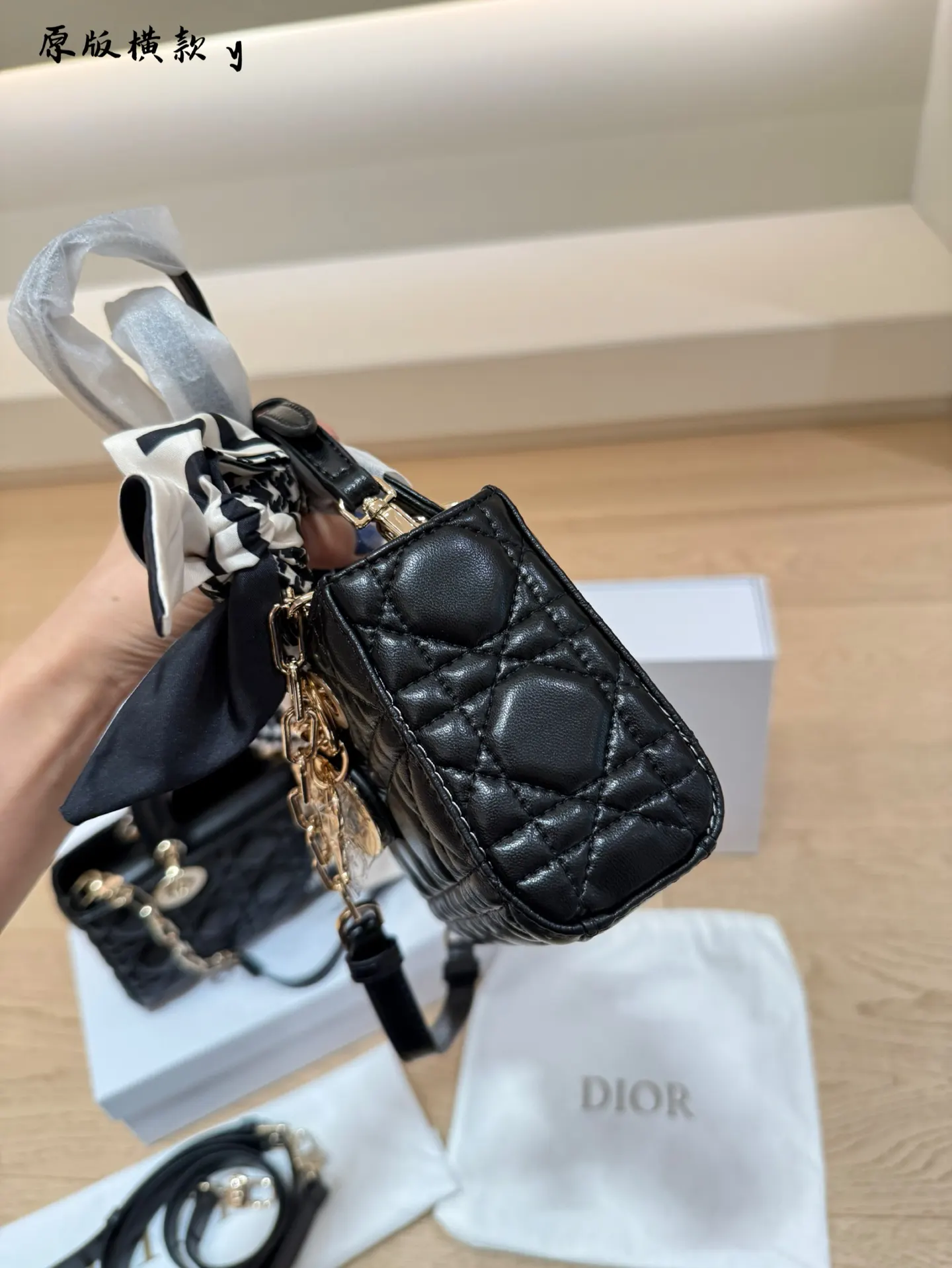 Dior Black Top Handle Bag Commuter