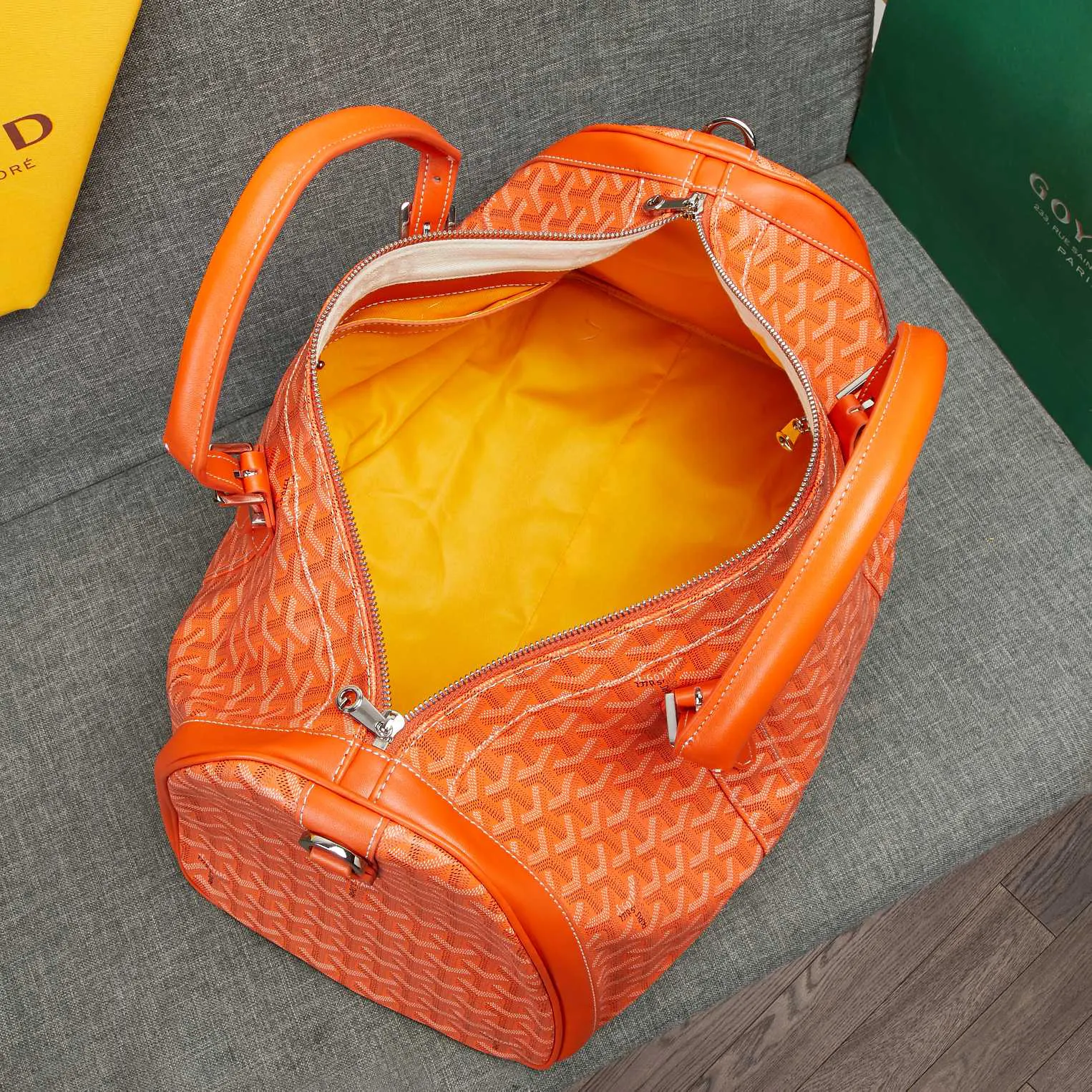 Goyard 吴亦凡同款包男女同款口袋GY戈雅旅行包手提单肩短 大容量旅行款
