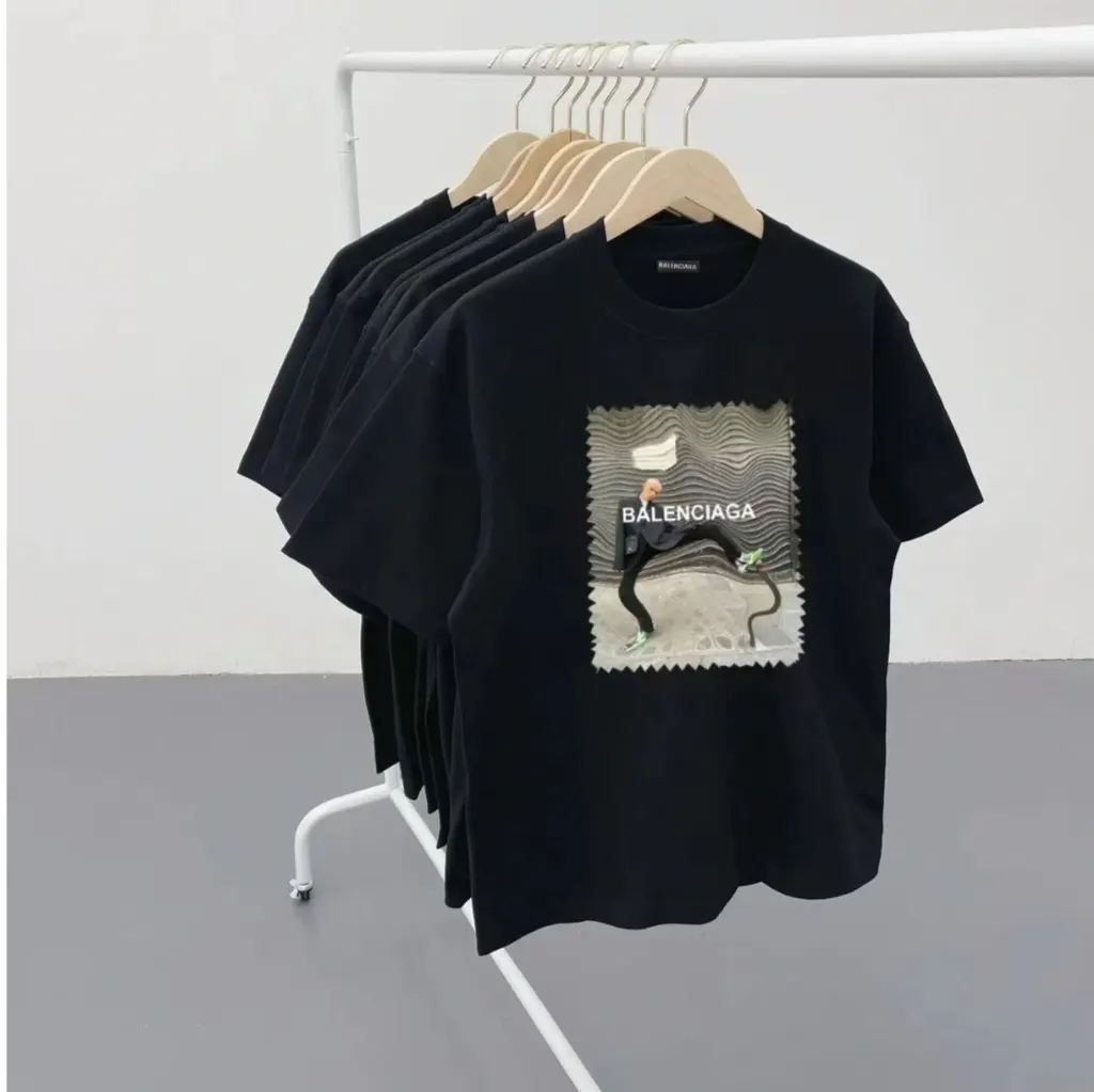Balenciaga 纯棉 短袖T恤 街头休闲款