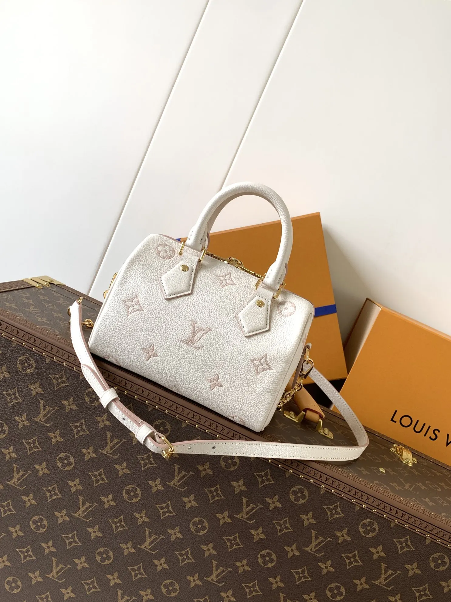 LV Speedy 棕色老花毛绒链条包 秋冬单肩斜挎款｜ORBUYBAG 岚奢包高端时尚精品