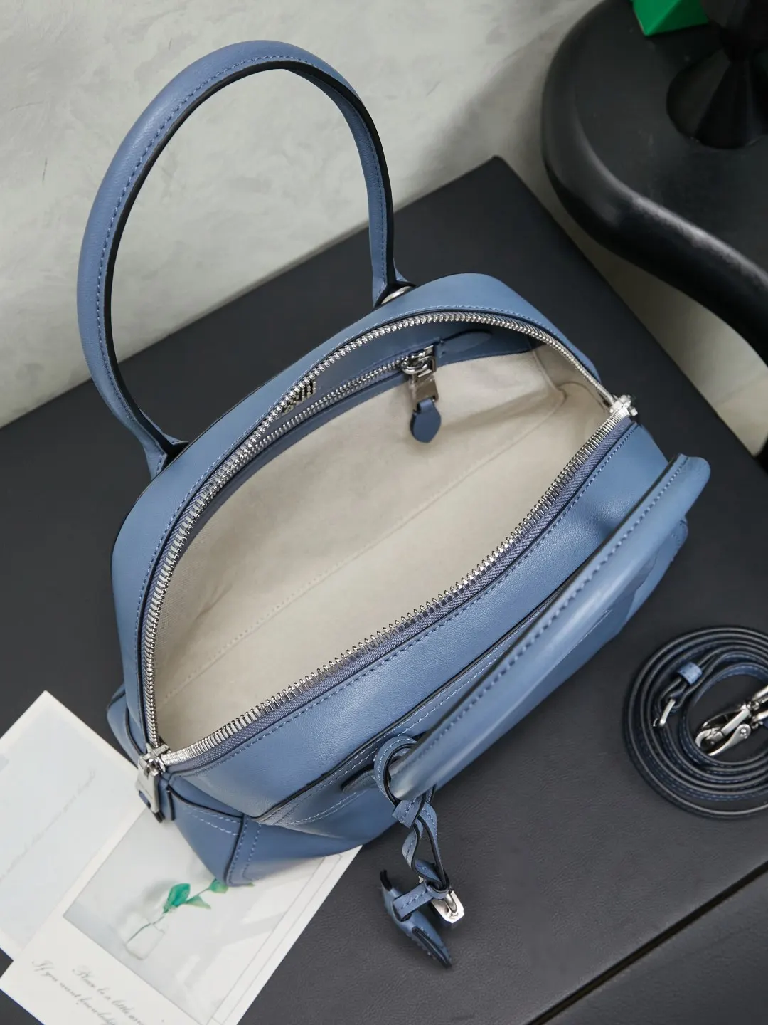 Blue Top Handle Bag Commuter Image 9 Blue Top Handle Bag Commuter Image 9