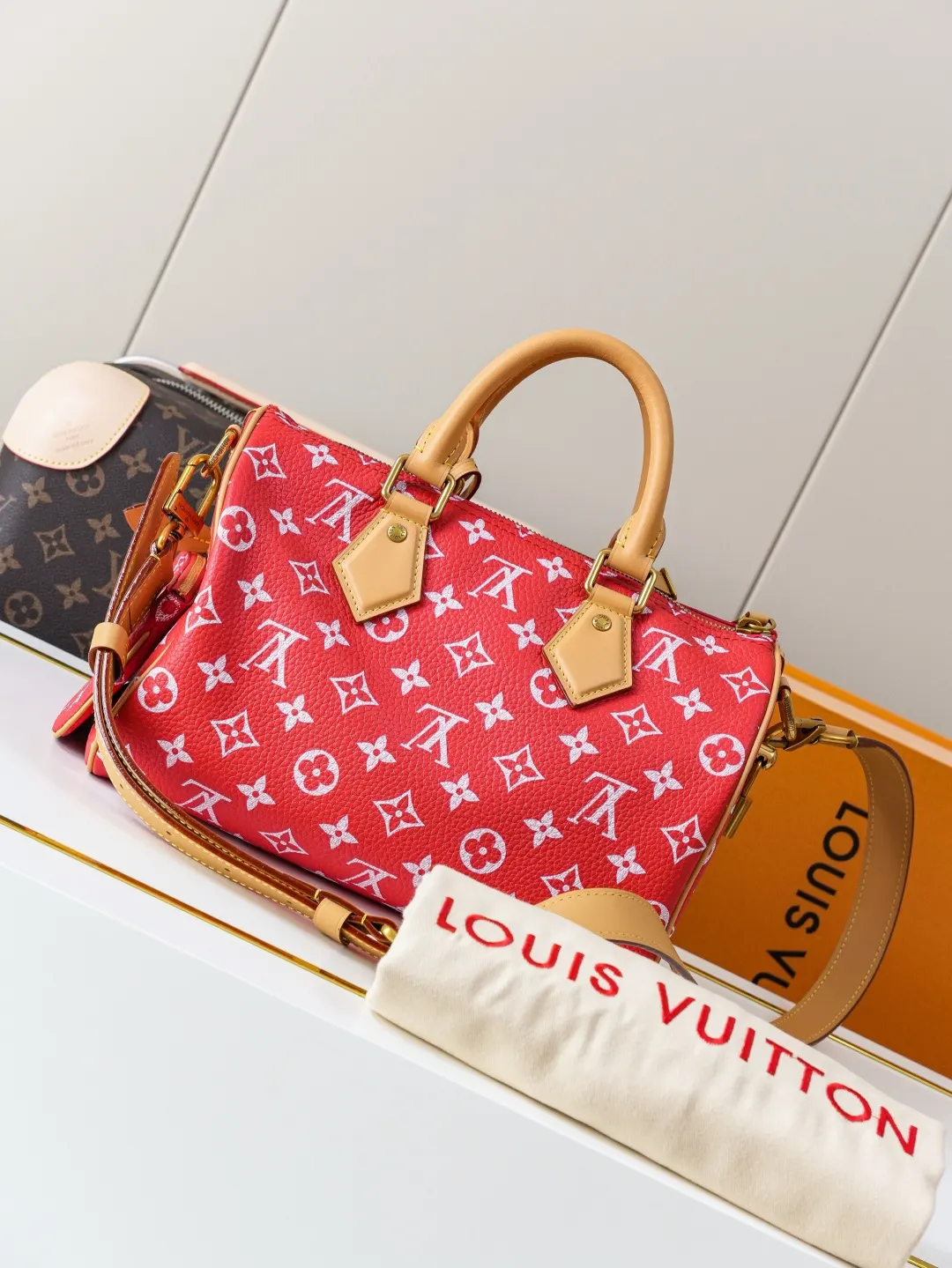 LV 红色印花Speedy手袋 手提款｜ORBUYBAG 岚奢包高端时尚精品