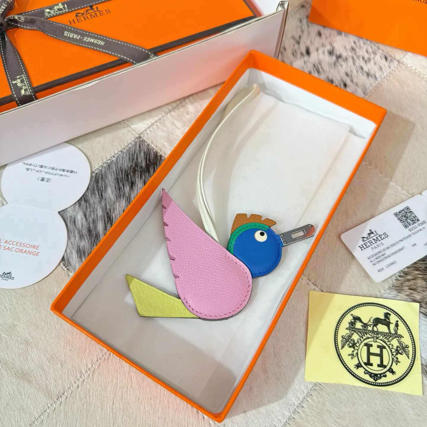 Hermès Epsom掌纹牛皮 挂件 精致配飾 吊墜