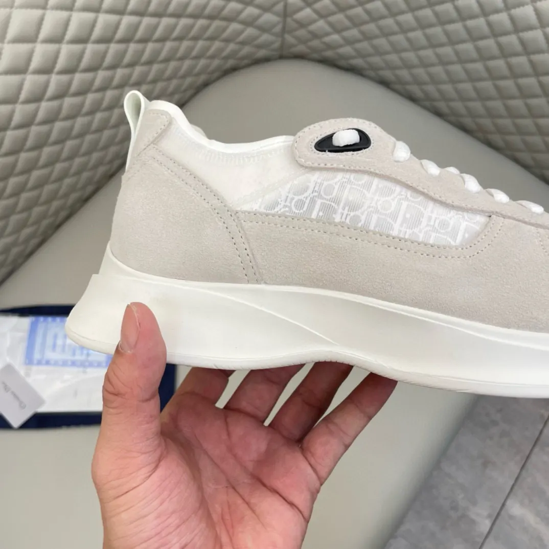 Dior B25 米白色牛皮休闲鞋 低帮
