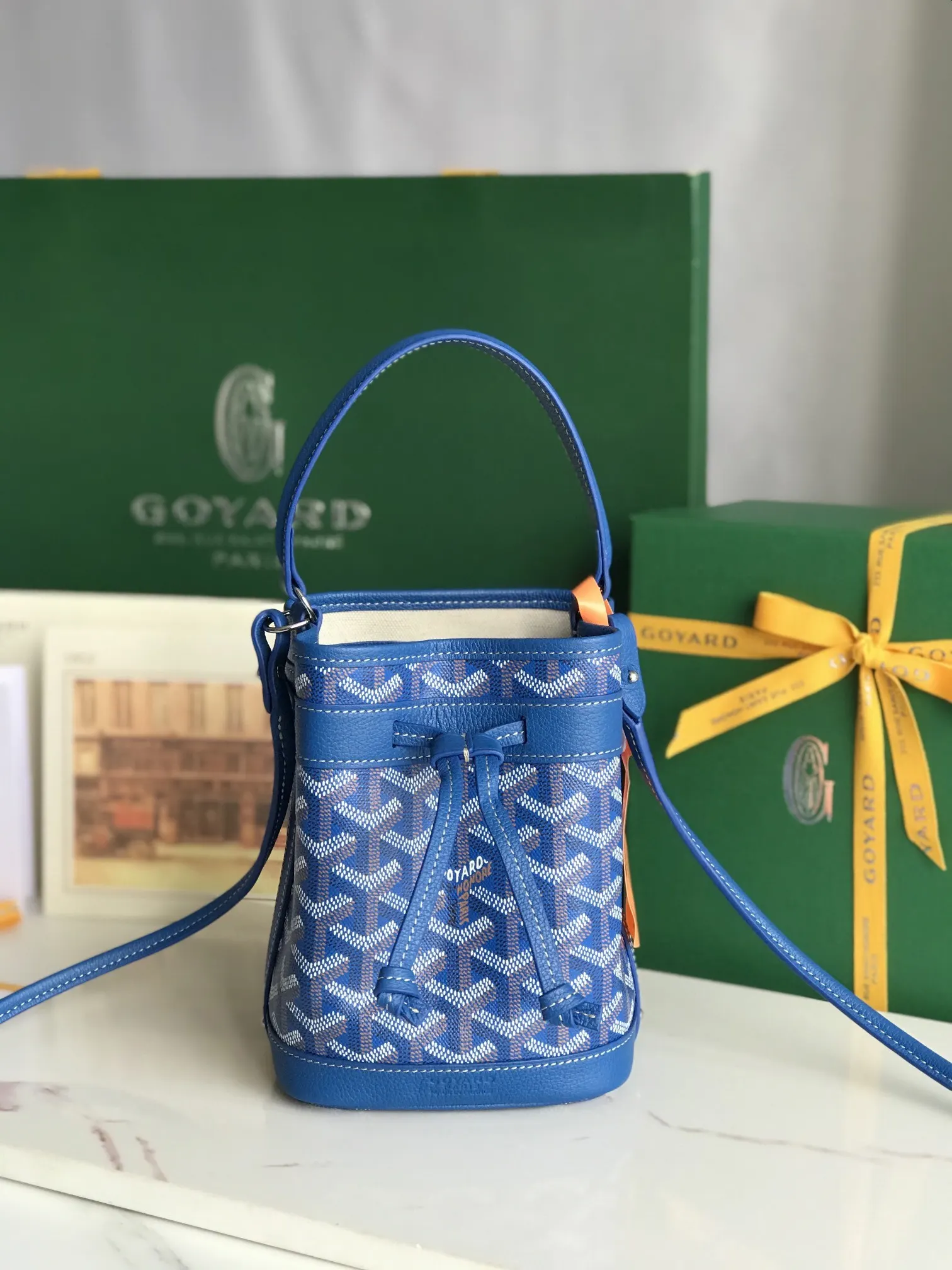 Goyard 皮革 × ×鼎鼎戈雅 水桶包 休闲水桶款