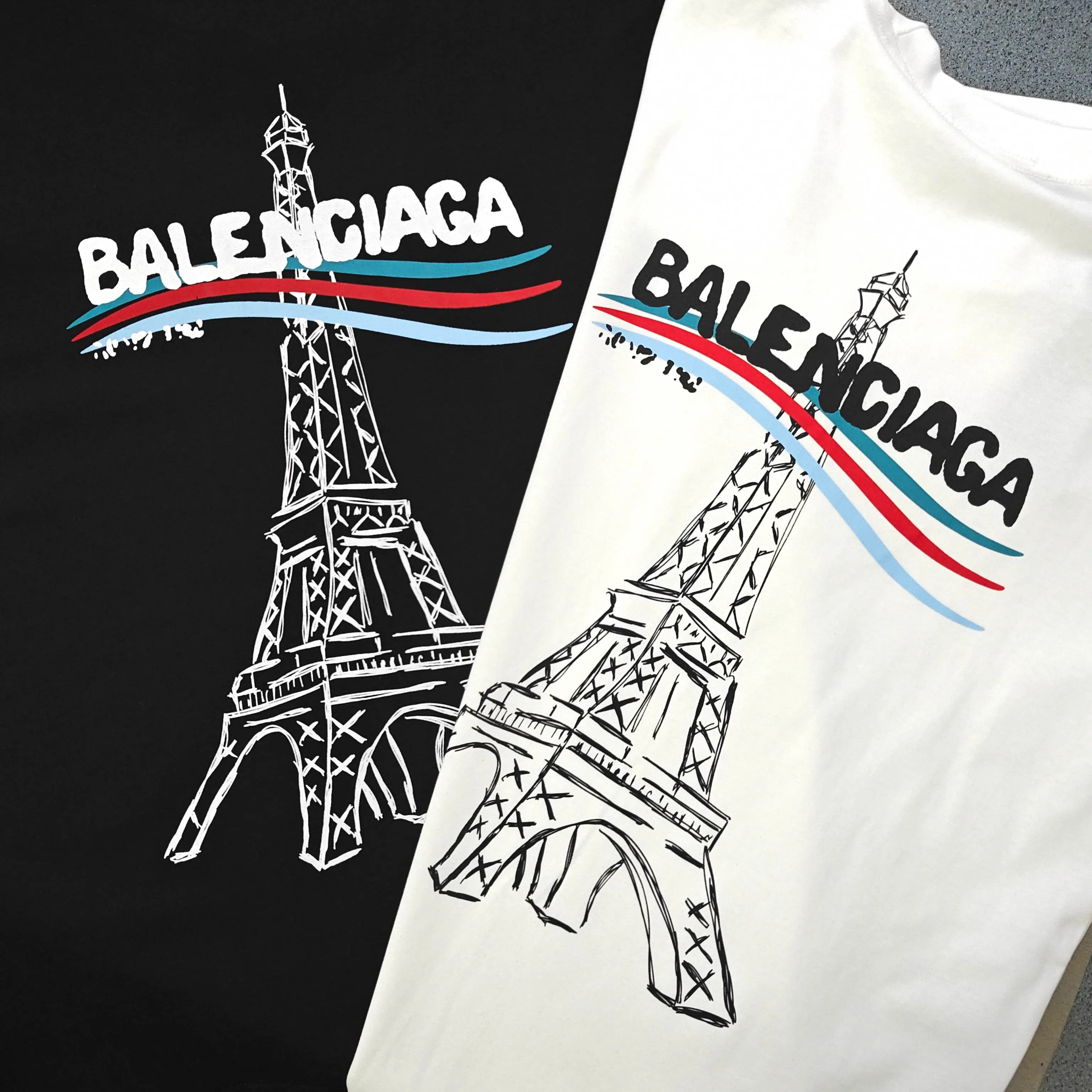 Balenciaga 黑色 純棉 Logo 短袖T恤