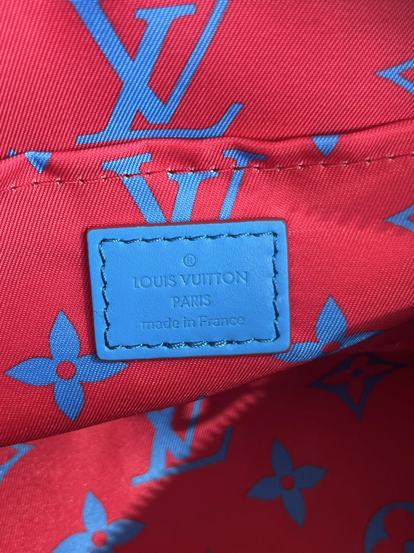 LV Blue Monogram Handbag Image 9 LV Blue Monogram Handbag Image 9