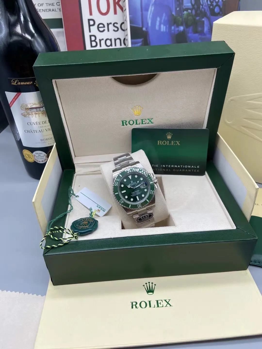 Rolex 藍色 劳力士 綠水鬼 ① 一 手錶 經典腕表款
