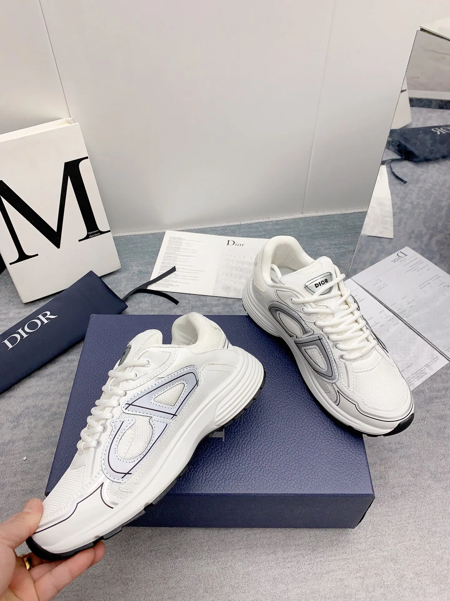 Dior B30 灰色/白色 运动鞋