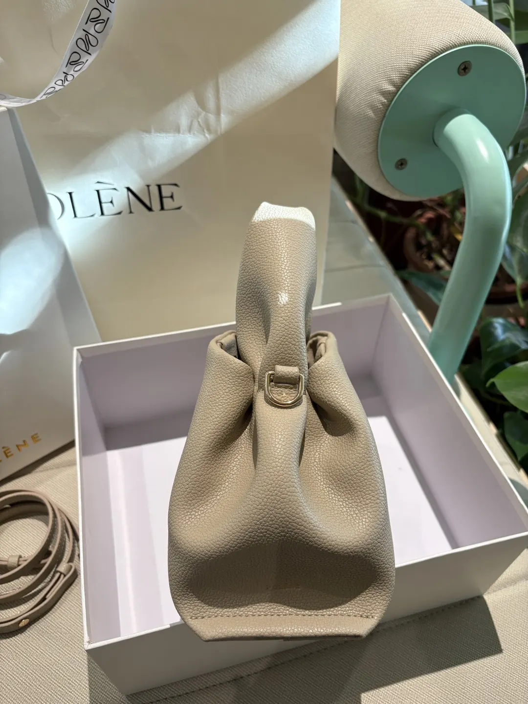 皮革 高 POLENE｜波灵恩云朵包 Nu er 斜背包 輕便斜挎款