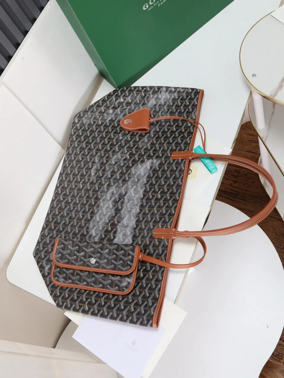 Goyard 帆布 腋下包 復古腋下背款