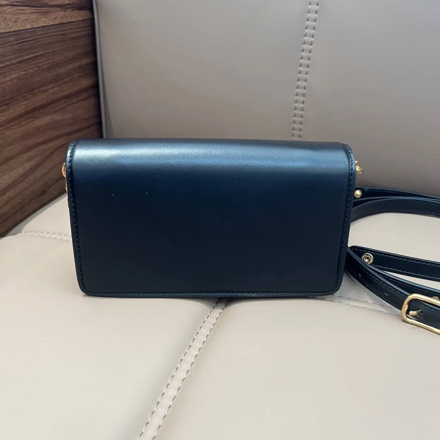 Gold Chain Bag Leather