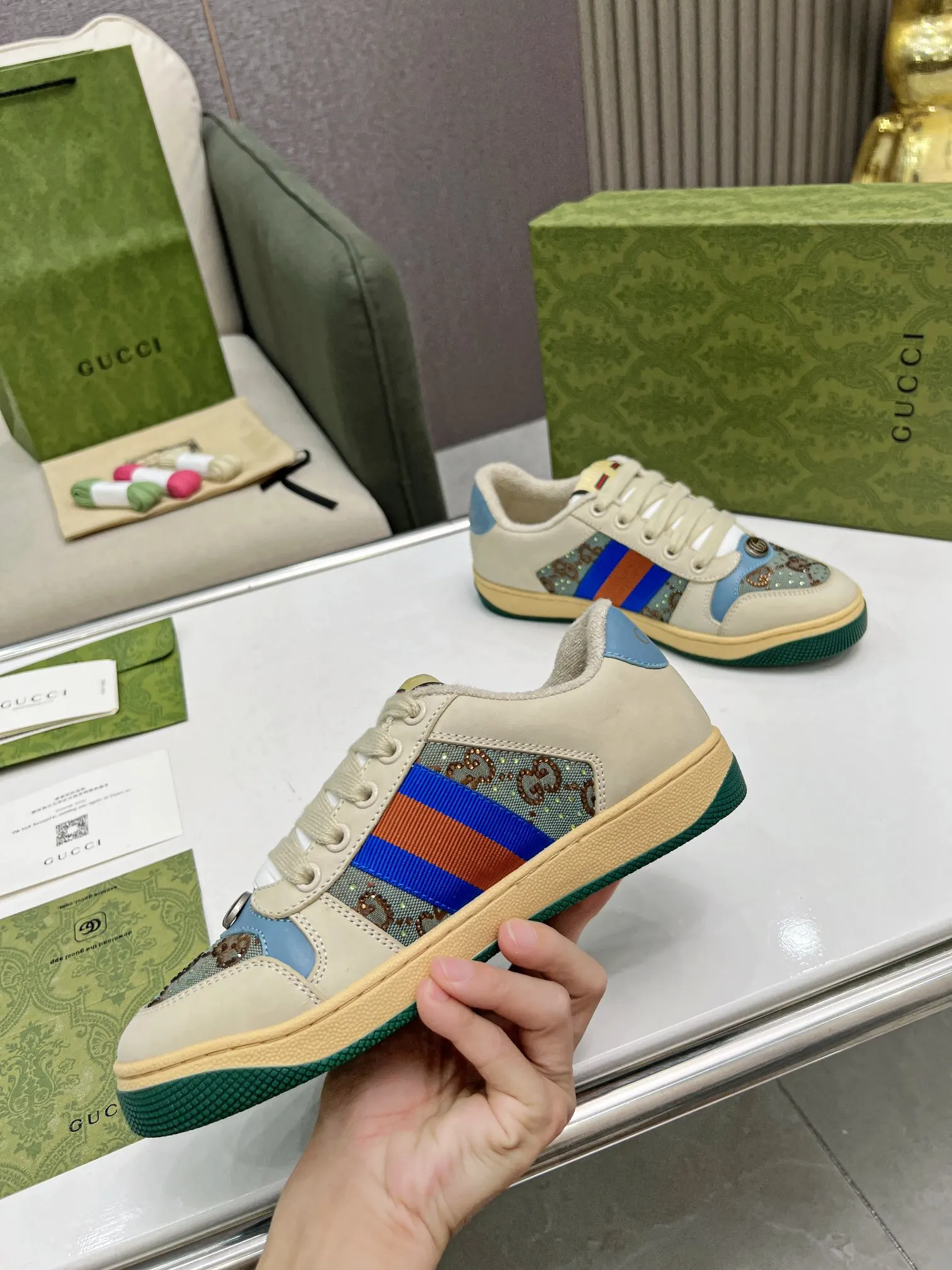 Gucci Logo休闲运动鞋 百搭款