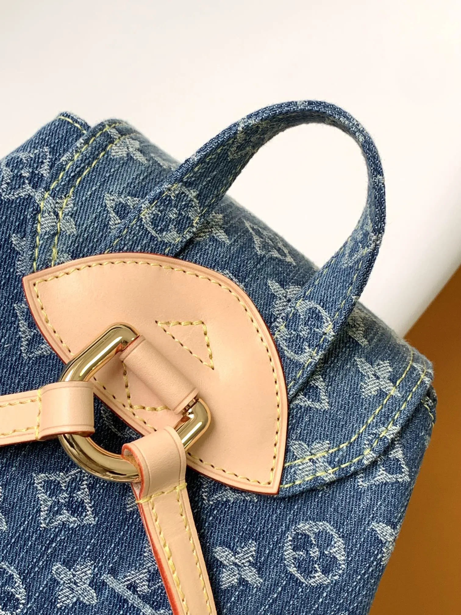 Blue Monogram Backpack Canvas