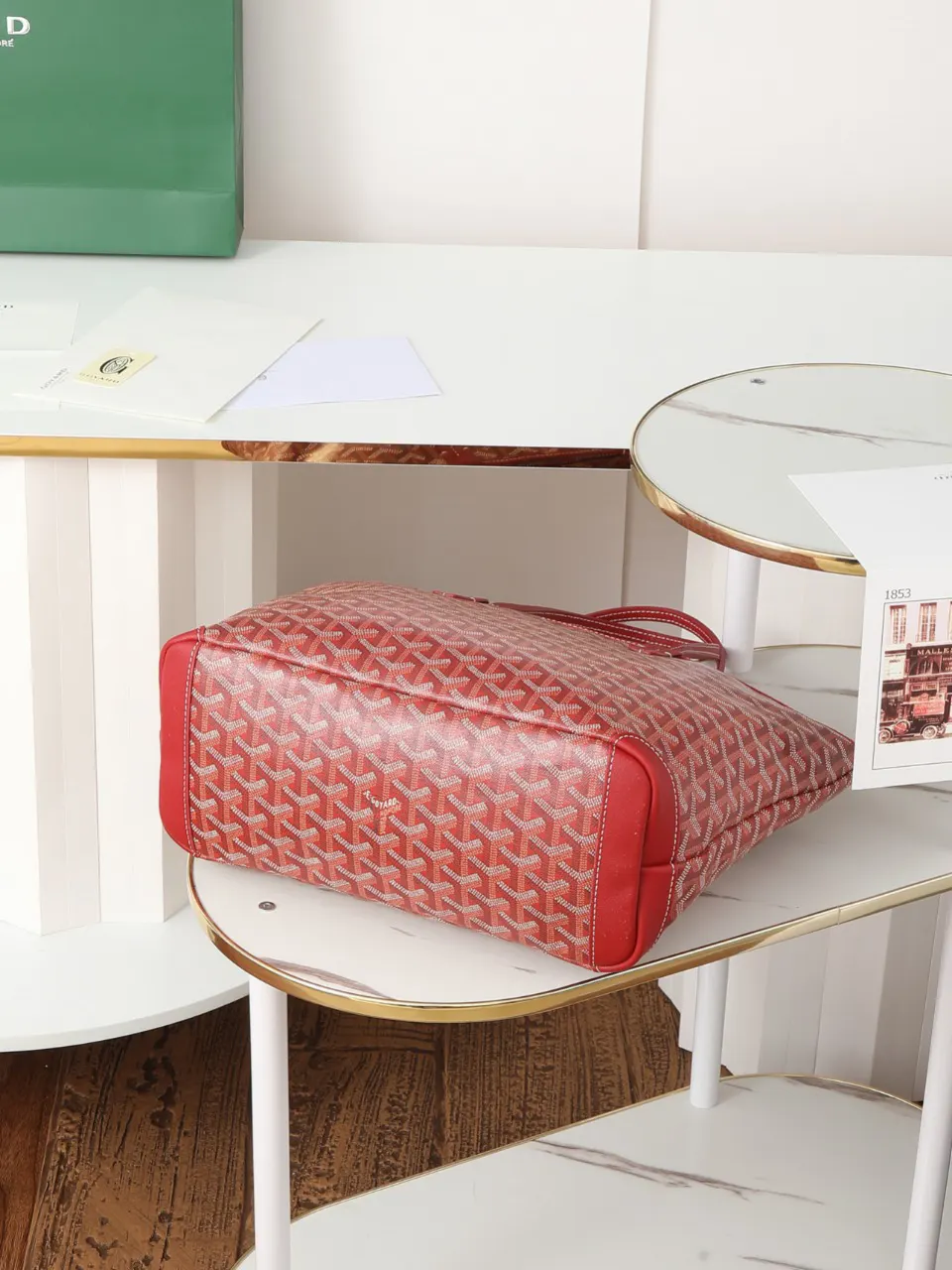 Goyard 紅色 皮革 托特包 大容量托特款