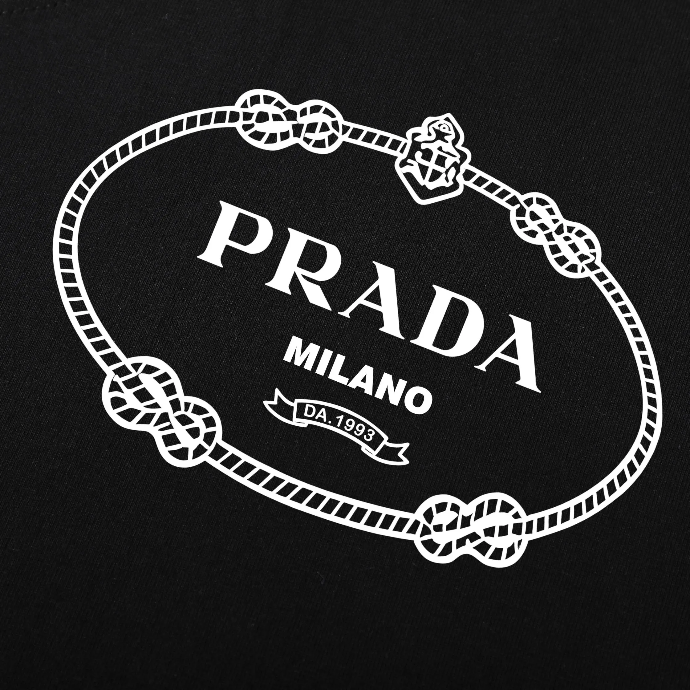 Prada 棉质 三角标 印花 短袖T恤