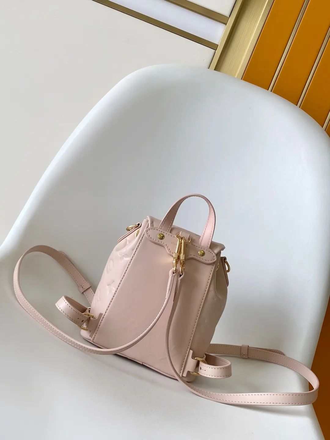 Louis Vuitton Black Pink Backpack Leather