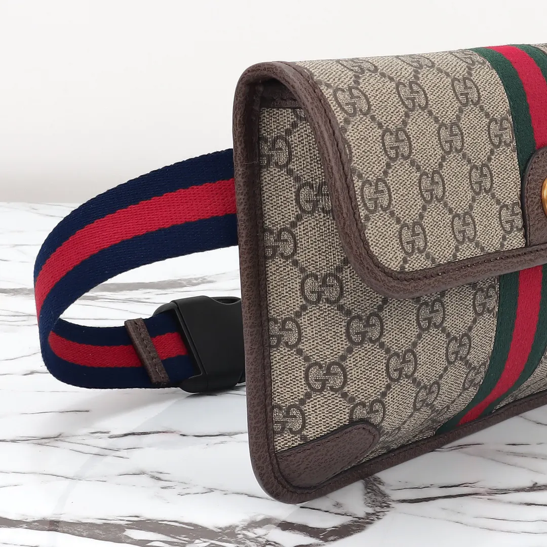 Gucci 款号 杏啡 尺寸 宽 腰包 休閒腰包款