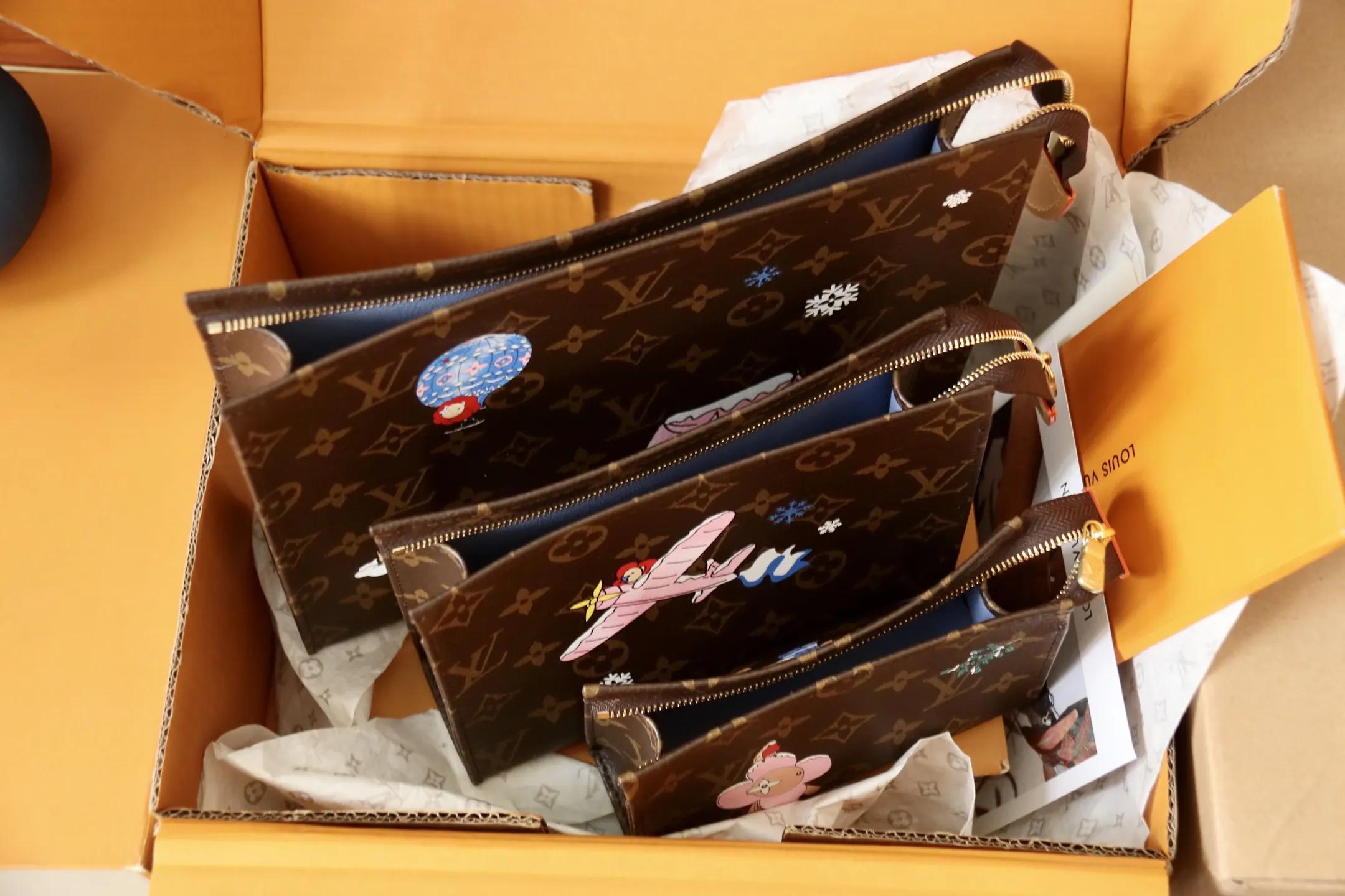 Louis Vuitton Trio 老花化妆包 实拍款02