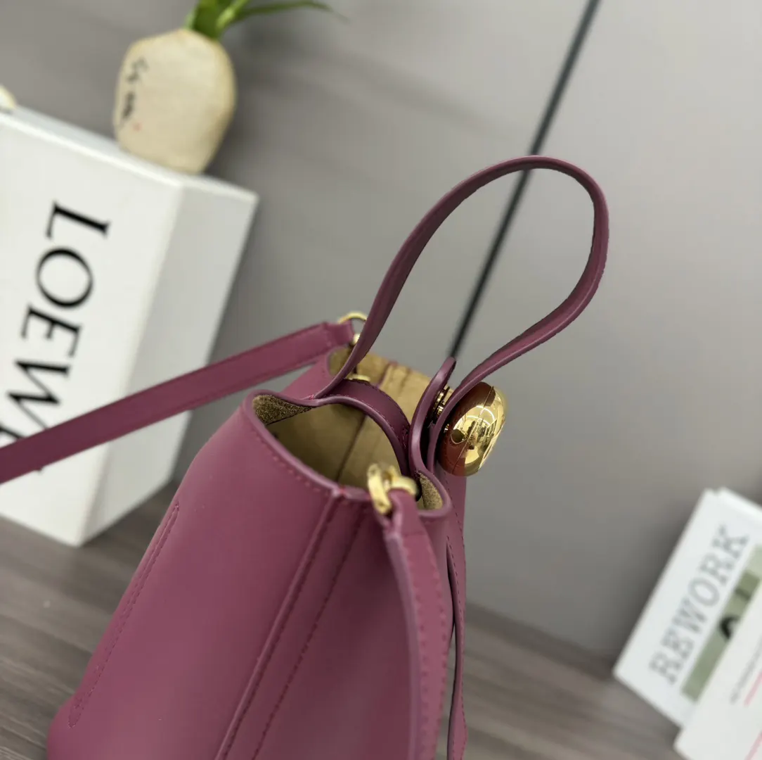 Bucket Bag Casual Leather