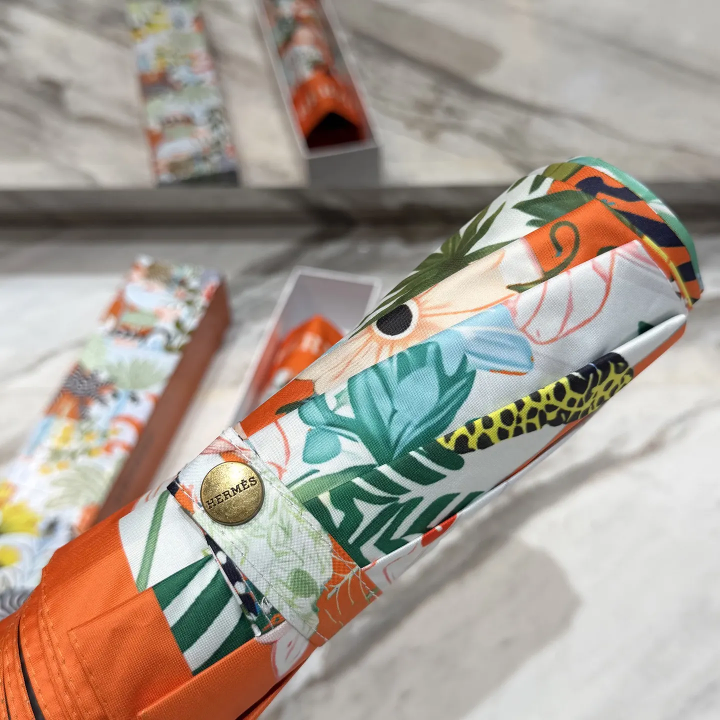 Hermès 黑色 雨伞 精致配飾