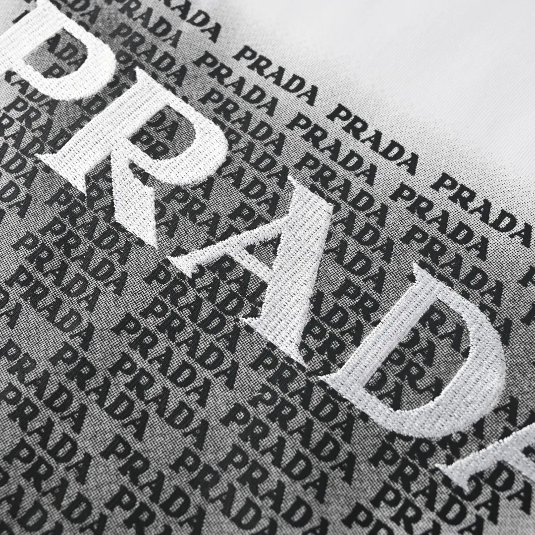 Prada 棉质 三角标 字母 短袖T恤