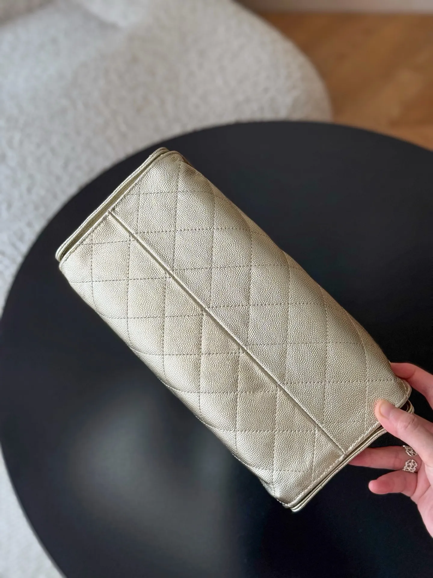 CHANEL Hobo 牛皮 腋下包 復古腋下背款