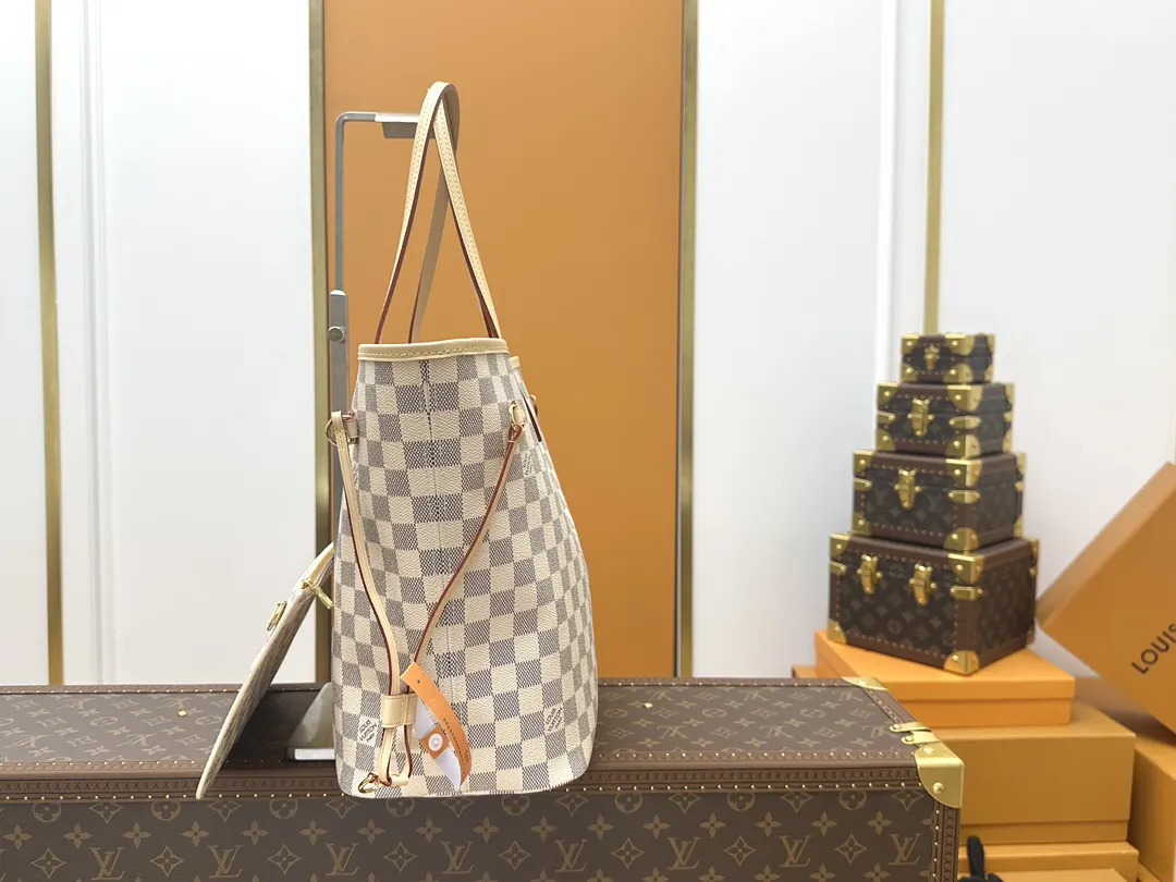LV Neverfull 老花 帆布 手拿包 精致手拿款