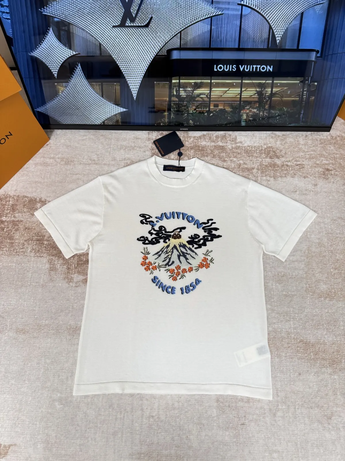 Louis Vuitton 刺绣 T恤 白色