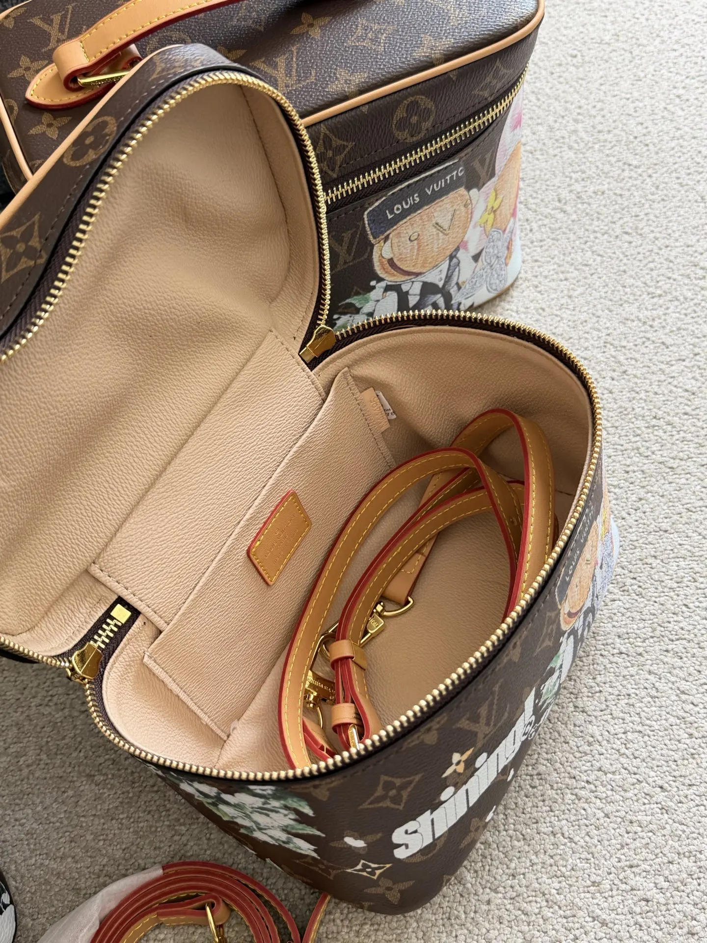 LV 老花 牛皮 Shining 单肩包 日常单肩背款