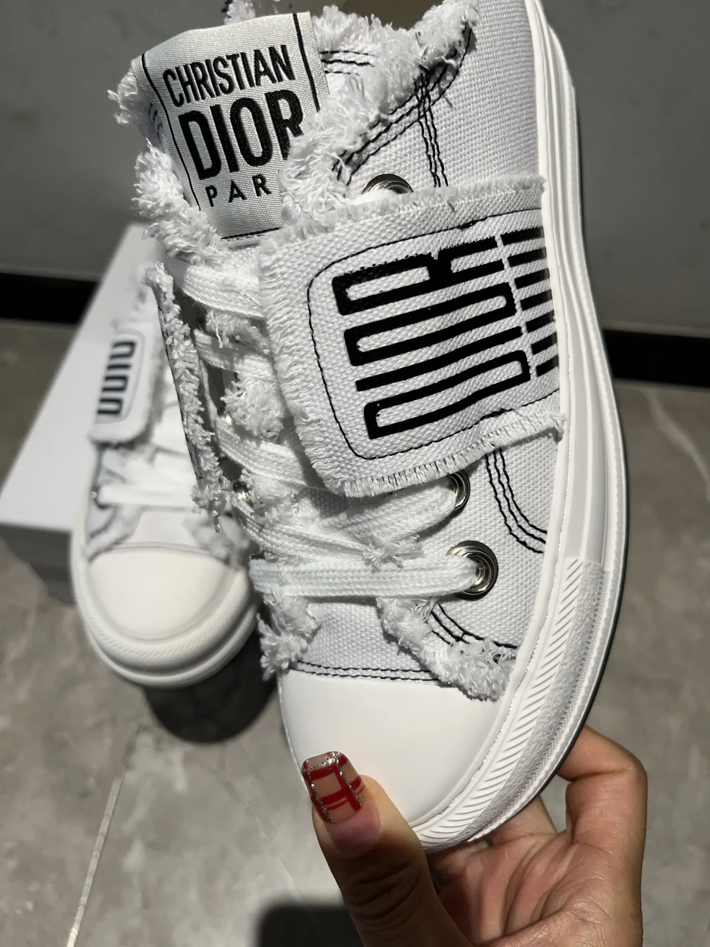 Dior 厚底 拼色 运动鞋