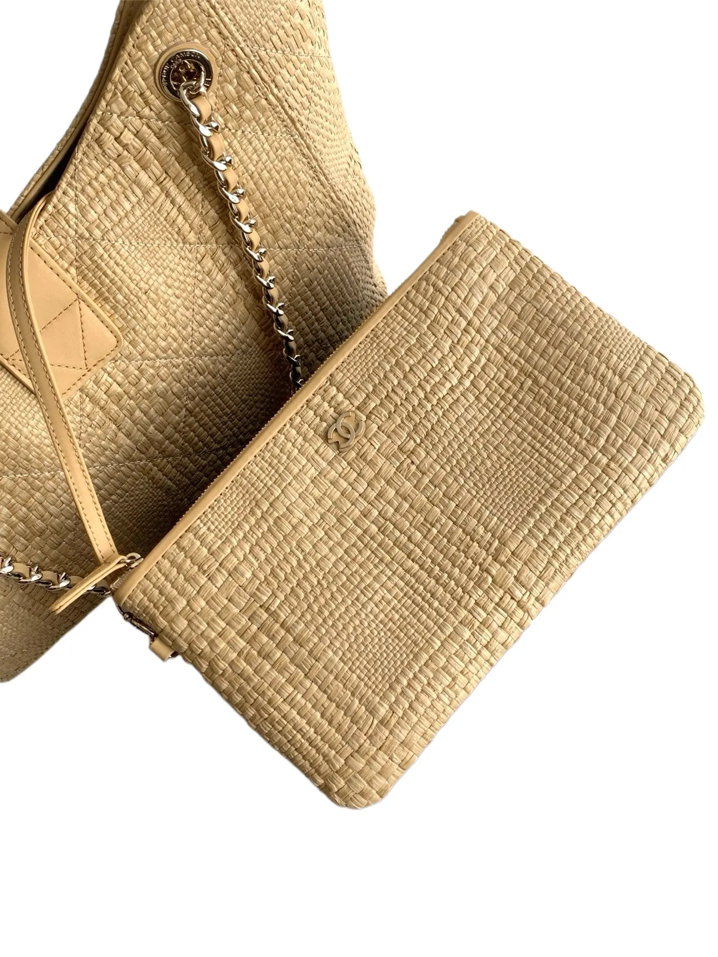 Beige Chain Bag