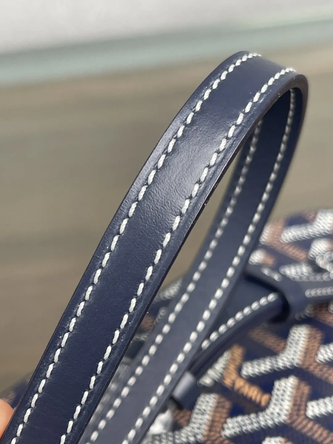 Goyard 蓝色 深蓝 小牛皮 化妆包 便携收纳款