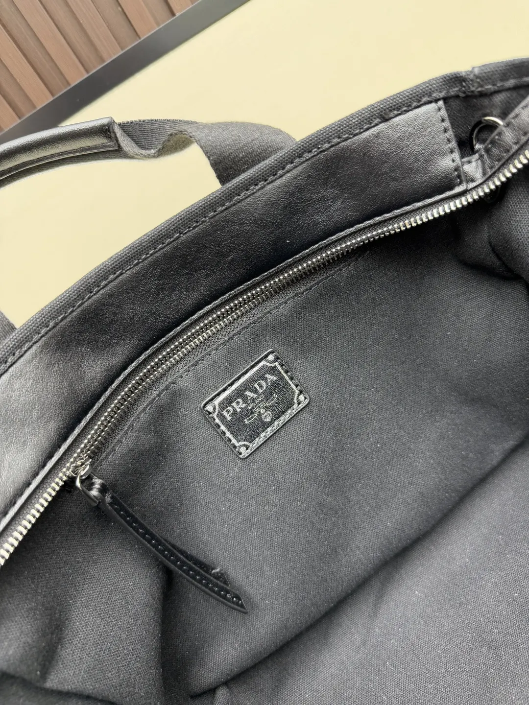 Prada Brown Crossbody Bag Commuter Canvas