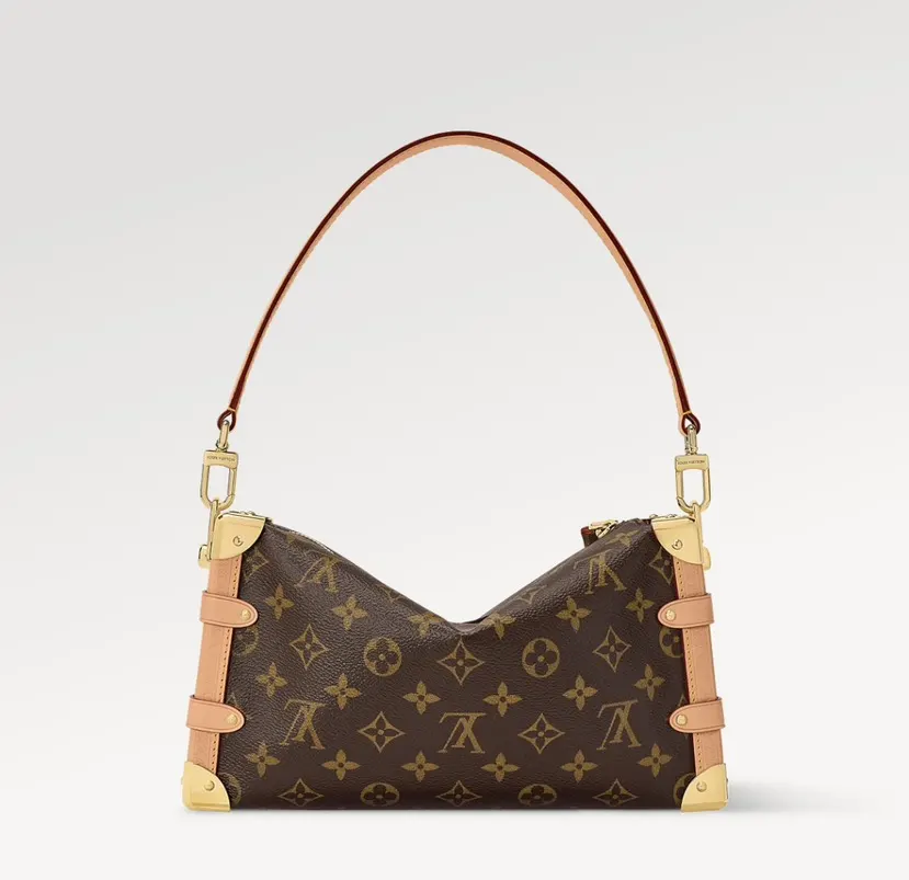 LV 帆布 Side Trunk 手袋以修长 行李箱 旅行拉杆款 轻便出行款