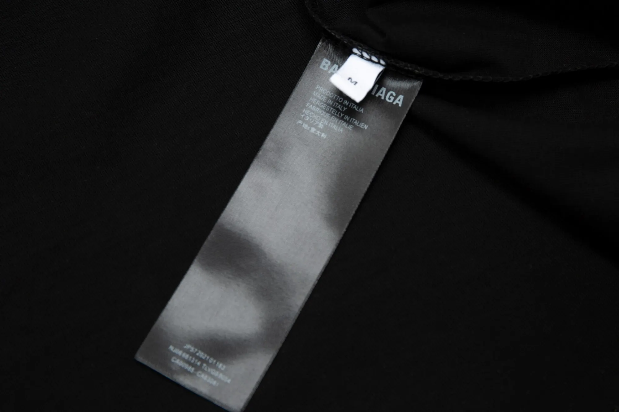 Balenciaga Black Short Sleeve T-Shirt Loose