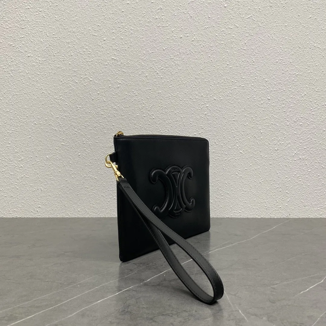 Celine 牛皮 上线 手拿包 Ce手拿包 牛皮简约风单品 精致手拿款