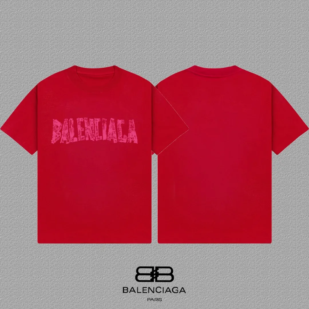 Balenciaga 紅色 Logo 短袖T恤(數字3) Balenciaga 紅色 Logo 短袖T恤(數字3)
