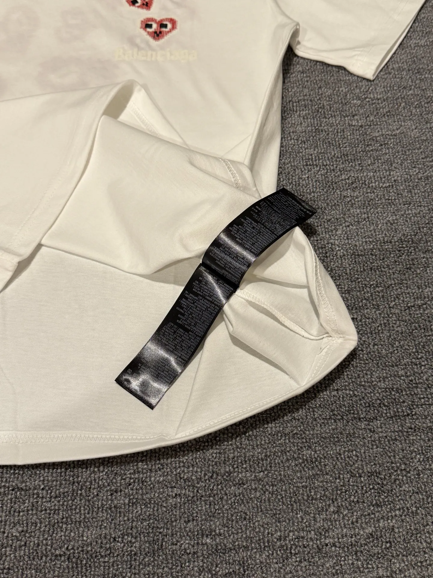Balenciaga 白色 Logo 字母 短袖T恤 街头休闲款
