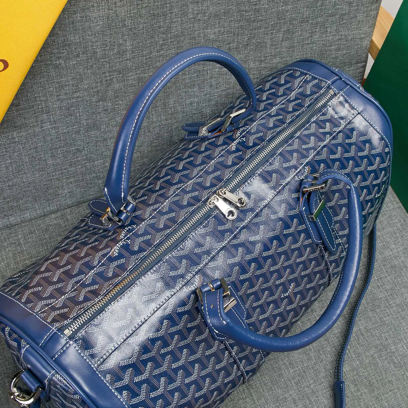 Goyard 吴亦凡同款包男女同款口袋GY戈雅旅行袋手提單肩短 大容量旅行款