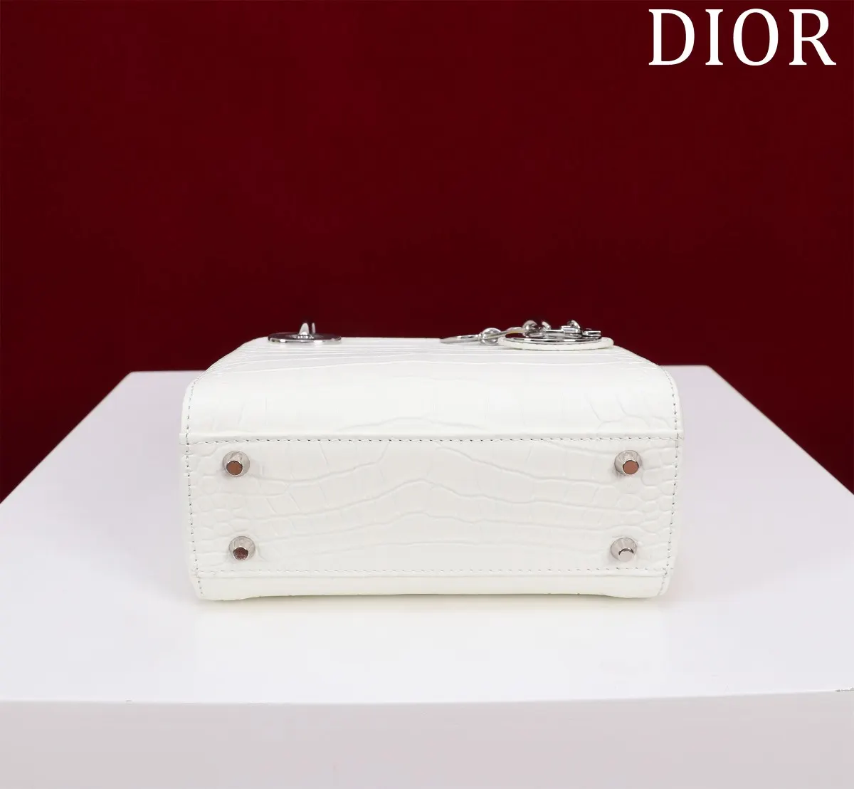 Dior Lady Dior 黑色羊皮Lady 手提斜挎包 金扣
